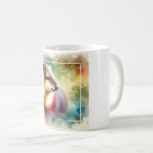 Cabas caqueo 210924AREF108 - Watercolor コーヒーマグカップ (正面右)