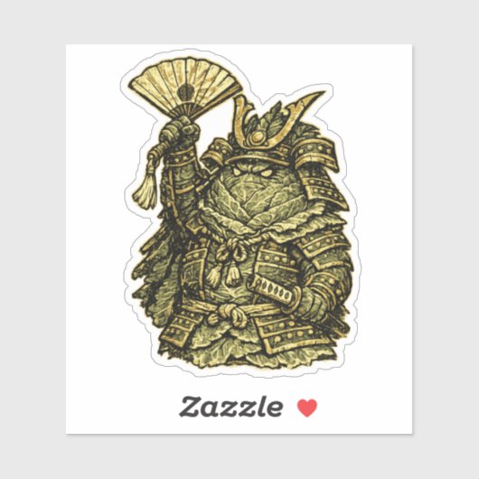 Cabbage Colonel — Funny Vegetable Commander  シール (シート)