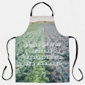 Cabbage Field: green&purple エプロン (正面)