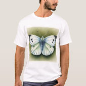 Cabbage White Butterfly 040924IREF241 - Watercolor Tシャツ (正面)