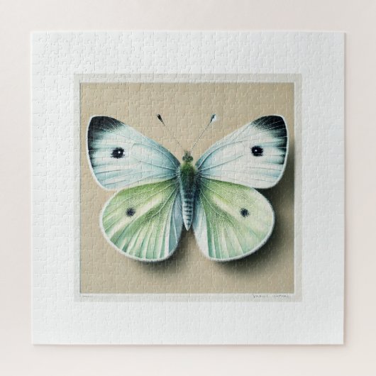 Cabbage white butterfly 120924IREF250 - Watercolor ジグソーパズル (縦)