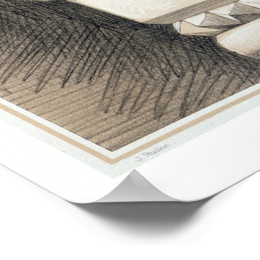 Ca'Bernardo, Capital of Window Shafts, from 'Examp ポスター (角)