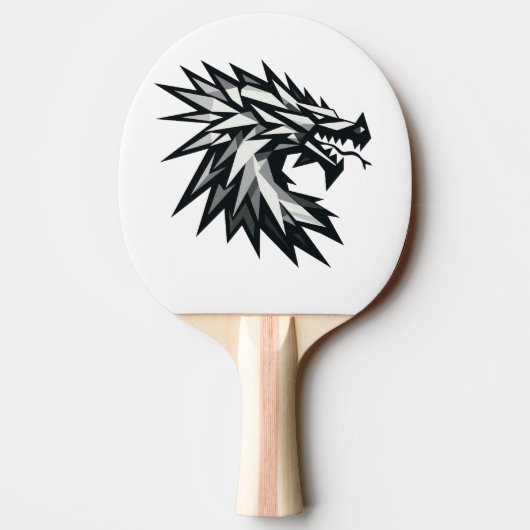 Cabeza de dragón poligonal 卓球ラケット (裏面)
