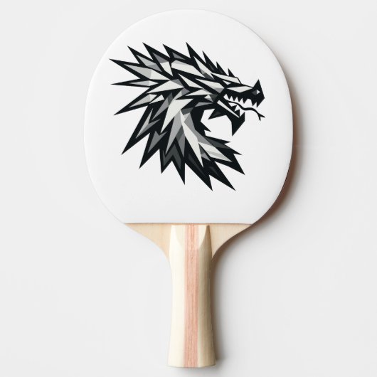 Cabeza de dragón poligonal 卓球ラケット (正面)