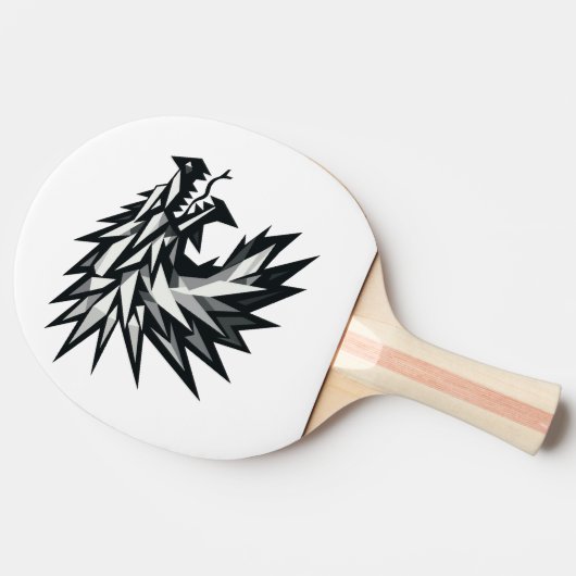 Cabeza de dragón poligonal 卓球ラケット (横)