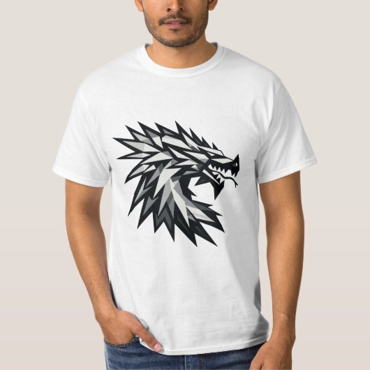 Cabeza de dragón poligonal tシャツ (正面)