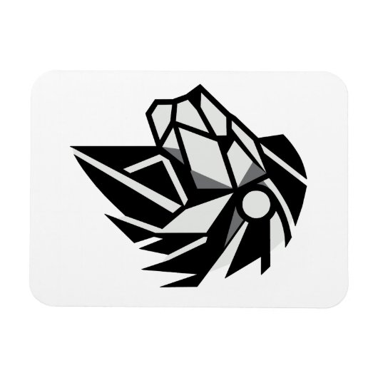 Cabeza de león poligonal マグネット (横)