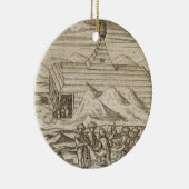 cabiの外の乗組員の殺害そして皮を剥ぐくま、 セラミックオーナメント (右)