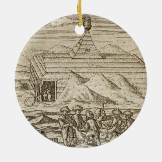 cabiの外の乗組員の殺害そして皮を剥ぐくま、 セラミックオーナメント (裏面)