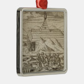 cabiの外の乗組員の殺害そして皮を剥ぐくま、 メタルオーナメント (右)