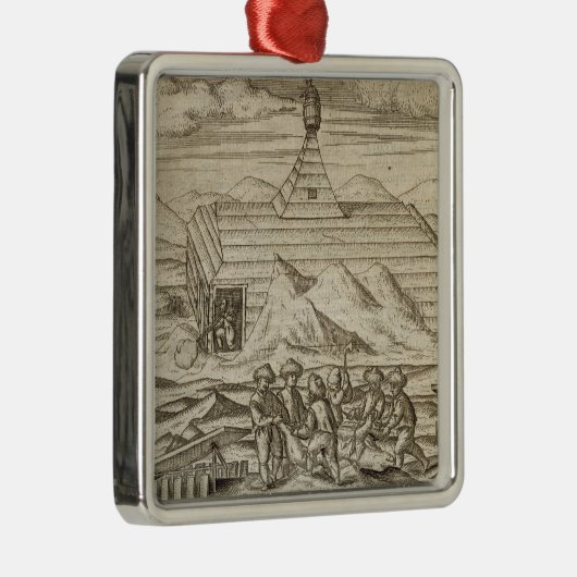 cabiの外の乗組員の殺害そして皮を剥ぐくま、 メタルオーナメント (右)