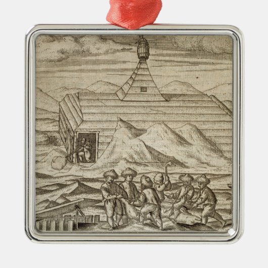 cabiの外の乗組員の殺害そして皮を剥ぐくま、 メタルオーナメント (正面)