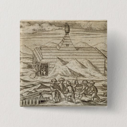 cabiの外の乗組員の殺害そして皮を剥ぐくま、 缶バッジ (正面)