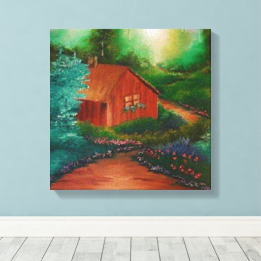 Cabin キャンバスプリント (インサイチュ (ウッドフロア))