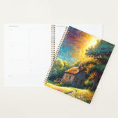 Cabin and Flowers in a colorful meadow プランナー手帳 (ディスプレー)