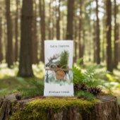 Cabin Comfort & Woodland Dreams Rustic Watercolor キッチンタオル