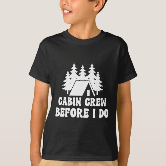 Cabin Crew Before I Do - 花嫁バチェラーエットキャンプ Tシャツ (正面)