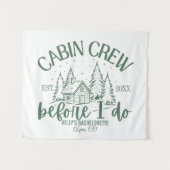 Cabin Crew Before I Do Bachelorette Decor, Cabin  タペストリー (正面(横))