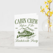 Cabin Crew Before I Do Bachelorette Party Camp Bac カード (黄色い花)