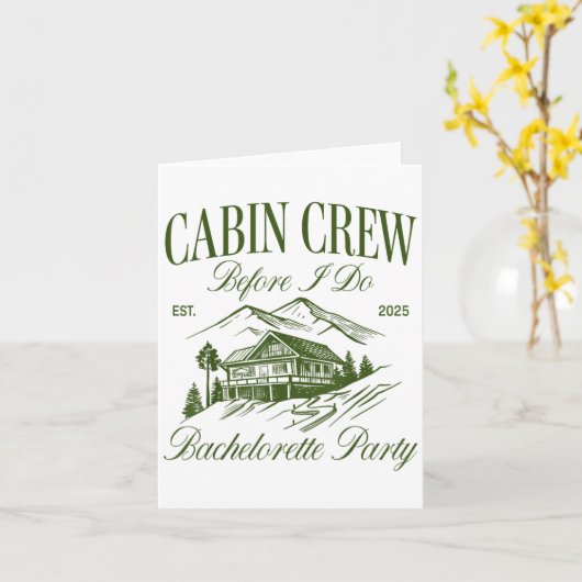 Cabin Crew Before I Do Bachelorette Party Camp Bac カード (黄色い花)
