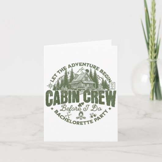 Cabin Crew Before I Do Bachelorette Party Camp Bac カード (正面)
