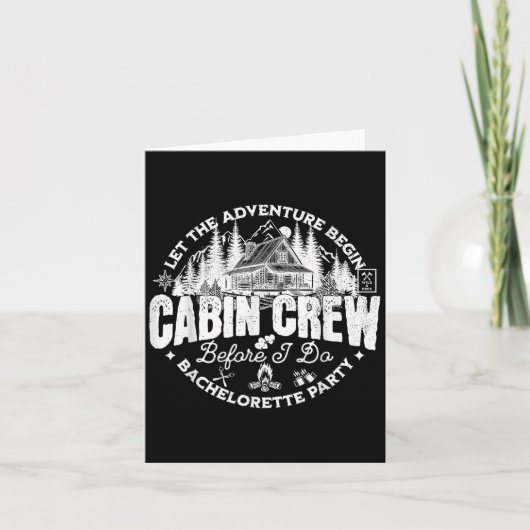 Cabin Crew Before I Do Bachelorette Party Camp Bac カード (正面)