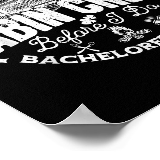 Cabin Crew Before I Do Bachelorette Party Camp Bac ポスター (角)