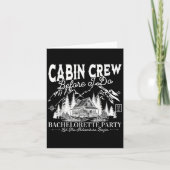 Cabin Crew Before I Do Camp Bach Bachelorette Part カード (正面)