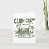 Cabin Crew Before I Do Camp Bach Bachelorette Part カード (正面)