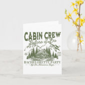 Cabin Crew Before I Do Camp Bach Bachelorette Part カード (黄色い花)