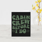 Cabin Crew Before I Do Mountain Bride Camping And  カード (黄色い花)