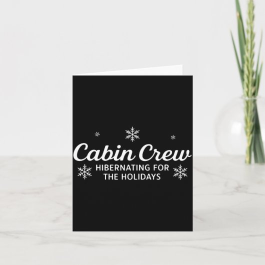 Cabin Crew Christmas Family Matching Pajamas Set  カード (正面)