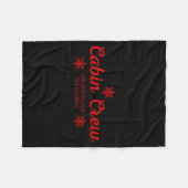 Cabin Crew Christmas Pjs Family Christmas Pajamas  フリースブランケット (正面(横))