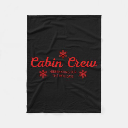 Cabin Crew Christmas Pjs Family Christmas Pajamas  フリースブランケット (正面)