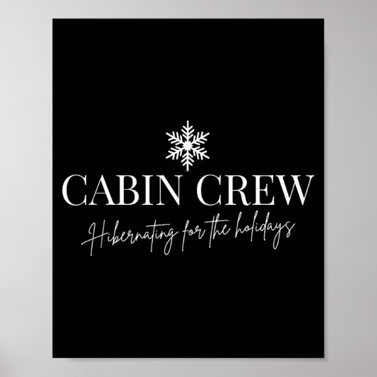 Cabin Crew Christmas Pjs Family Christmas Pajamas  ポスター (正面)