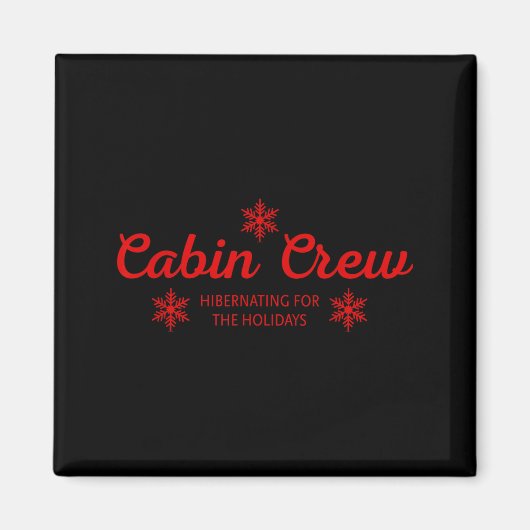 Cabin Crew Christmas Pjs Family Christmas Pajamas  マグネット (正面)