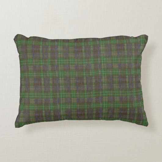 Cabin Forest Green Tartan アクセントクッション (正面)