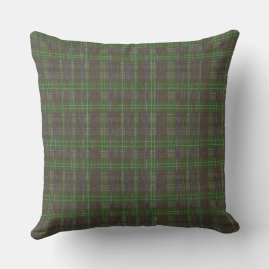 Cabin Forest Green Tartan クッション (裏面)