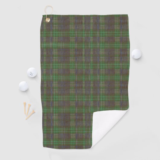 Cabin Forest Green Tartan ゴルフタオル (インサイチュ)