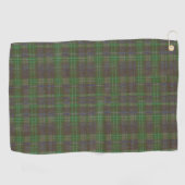 Cabin Forest Green Tartan ゴルフタオル (横)