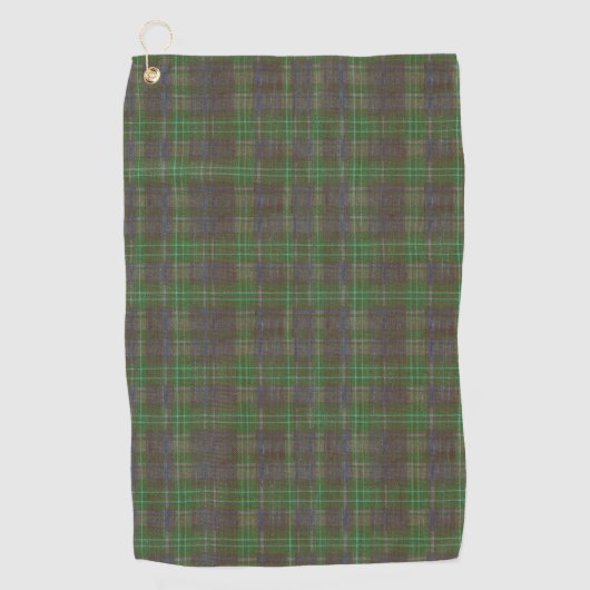 Cabin Forest Green Tartan ゴルフタオル (正面)