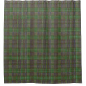 Cabin Forest Green Tartan シャワーカーテン (正面)