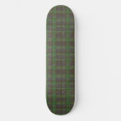 Cabin Forest Green Tartan スケートボード (正面)