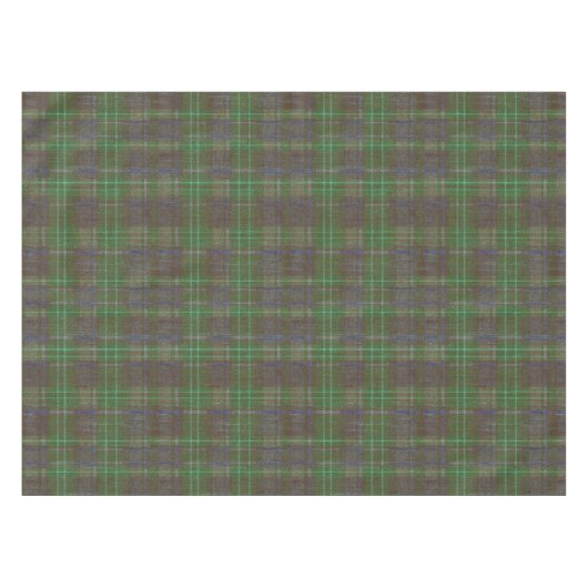 Cabin Forest Green Tartan テーブルクロス (正面(横))