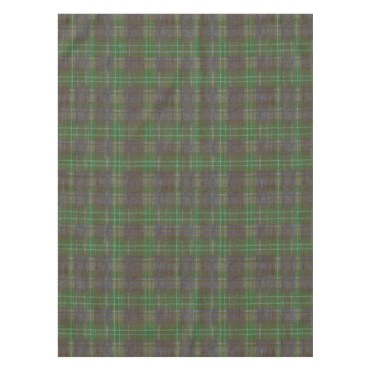 Cabin Forest Green Tartan テーブルクロス (正面)