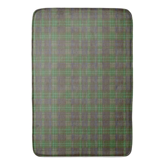 Cabin Forest Green Tartan バスマット (正面縦)