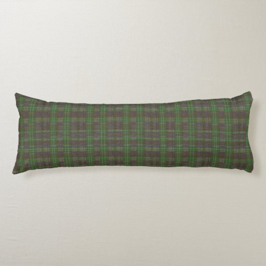 Cabin Forest Green Tartan ボディピロー (正面)