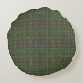 Cabin Forest Green Tartan ラウンドクッション (裏面)