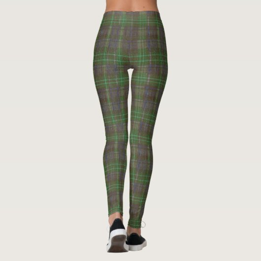 Cabin Forest Green Tartan レギンス (裏面)