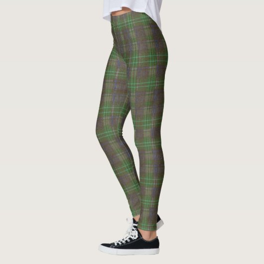 Cabin Forest Green Tartan レギンス (左)